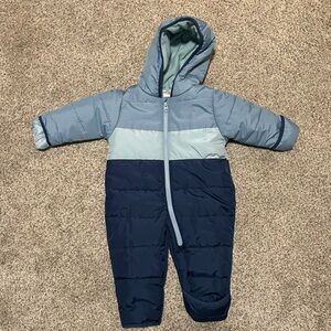 SimpleJoys by Carters Blue and Gray 6/9 Month Snowsuit